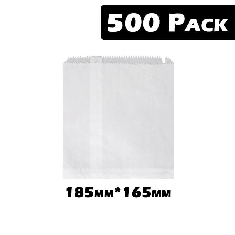 1W White Bags  500 Pack