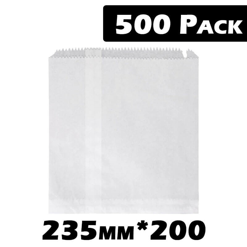 3F White Bags  500 Pack