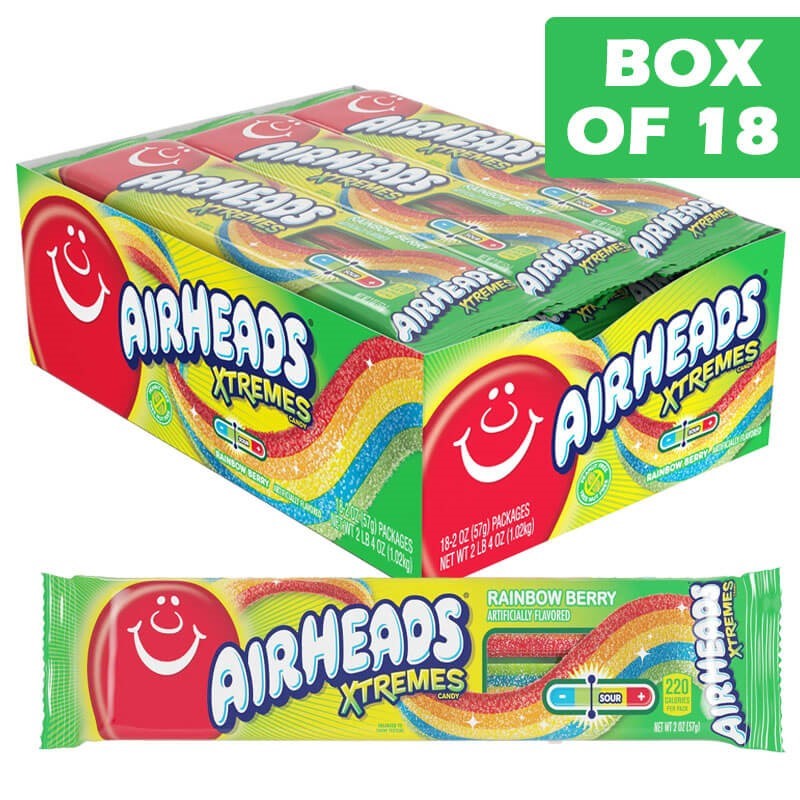 Airhead Xtremes Rainbow Berry 57g  18 Pack