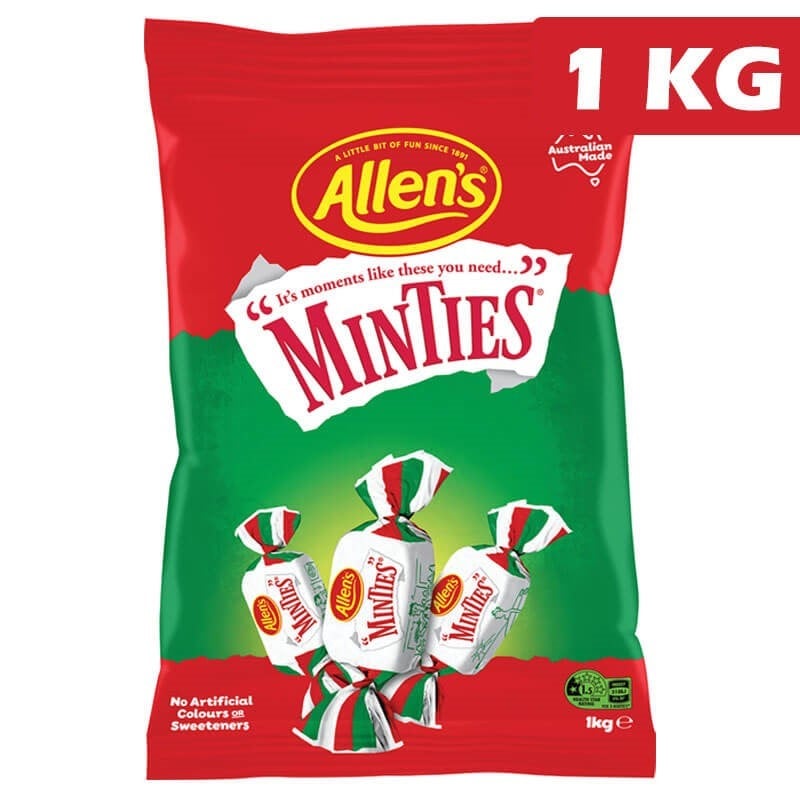 Allens Minties Lollies Bag 1kg
