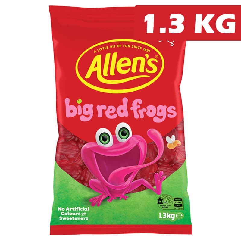Allens Red Frogs Lollies Bag 13kg