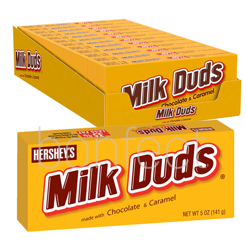 Milk Duds Caramel Chocolate Candy Movie Theater Box 141g  12 Pack