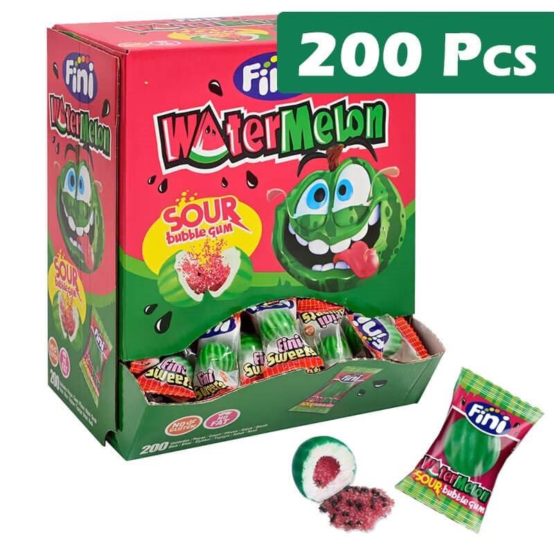 Fini Watermelon Fizz Bubble Gum 200 Pieces