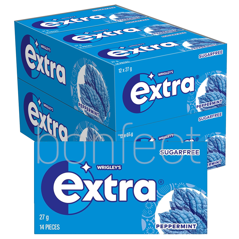 Extra Peppermint Chewing Gum 27g  24 Pack