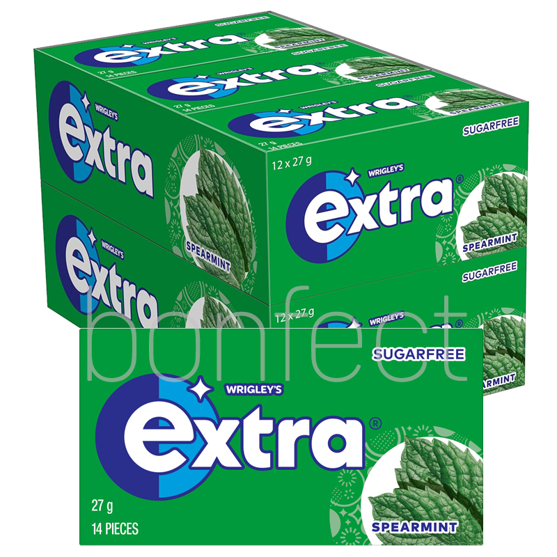 Extra Spearmint Chewing Gum 27g  24 Pack