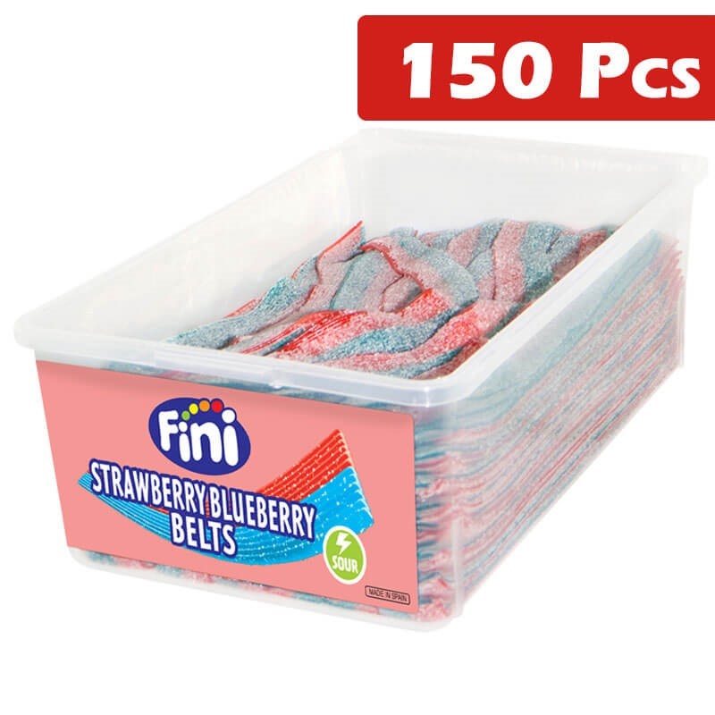 Fini Blue Strawberry Belt Tub 150 Pieces