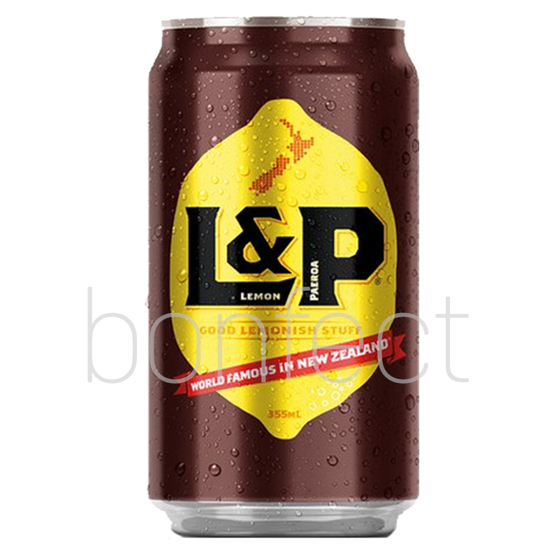 LP Lemon and Paeroa Soda Can 440ml  24 Pack