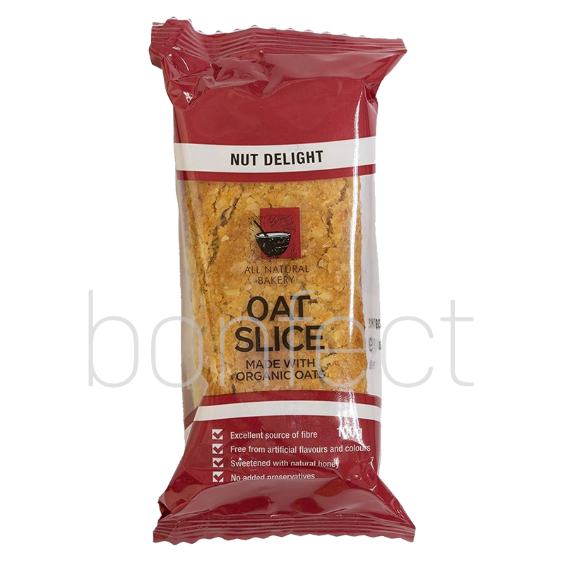 All Natural Bakery Bars Oat Slice  Nut Delight 100g