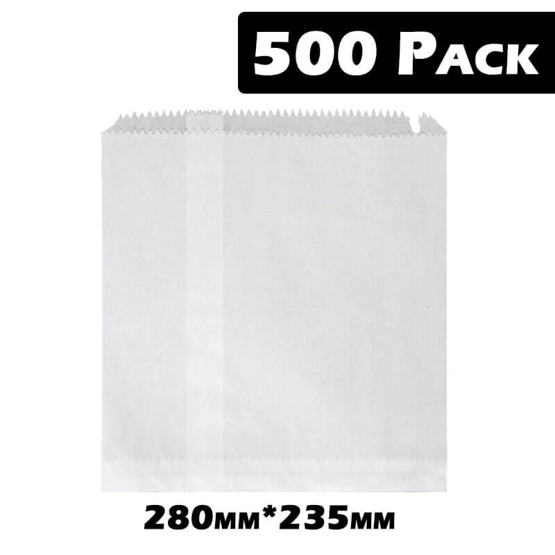 4F White Bags  500 Pack