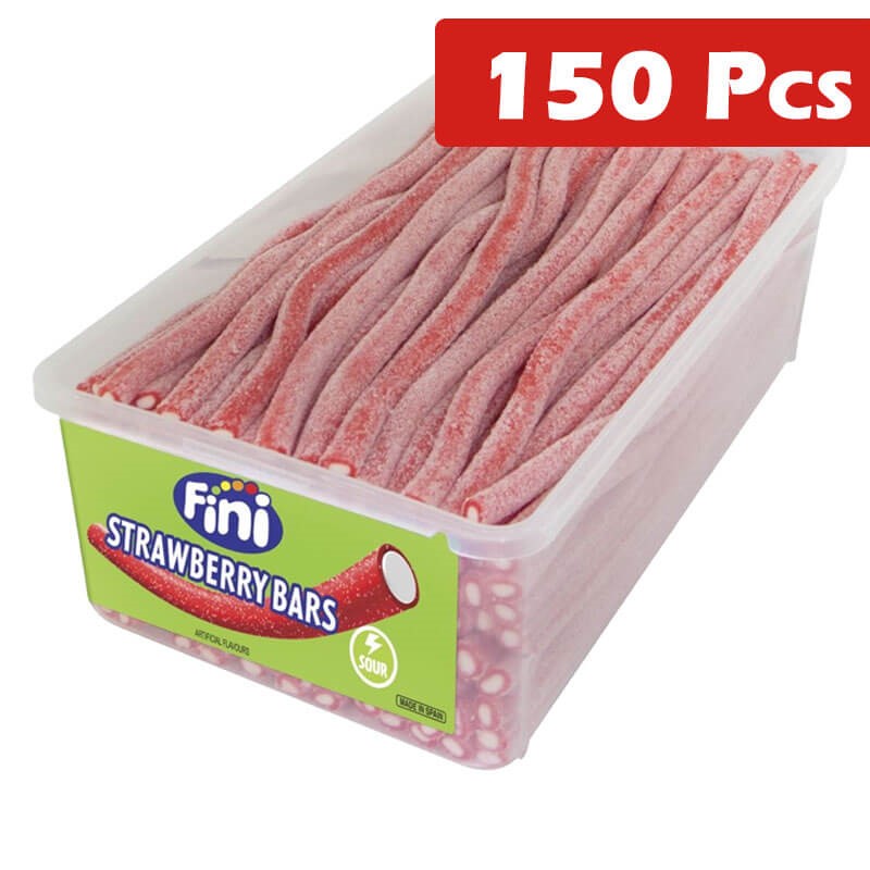 Fini Fizzy Bars Strawberry 150 Pieces