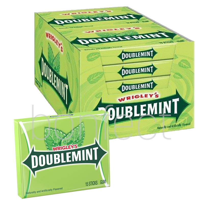 Wrigleys Doublemint Chewing Gum 15 Sticks  10 Pack