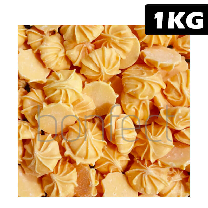 Caramel Chocolate Buds Whirls Lollies Bag 1kg