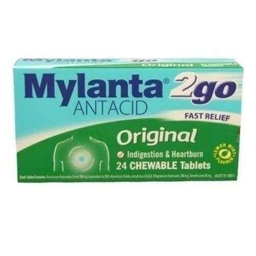 Mylanta 2Go Original 24 Chewable Tables