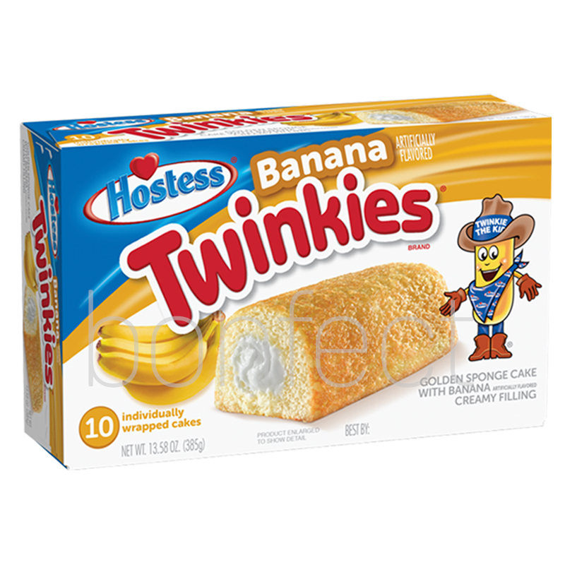 Hostess Banana Twinkies Sponge Cake 385g  6 Pack