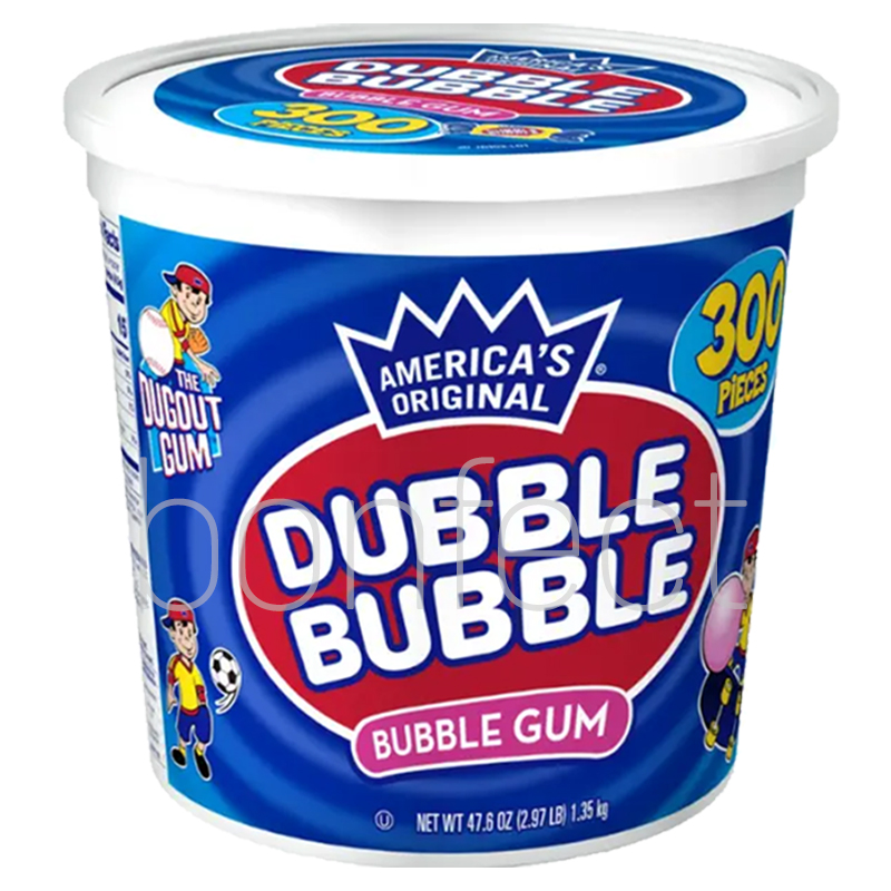 Dubble Bubble Gum Original 300 Pieces Tub