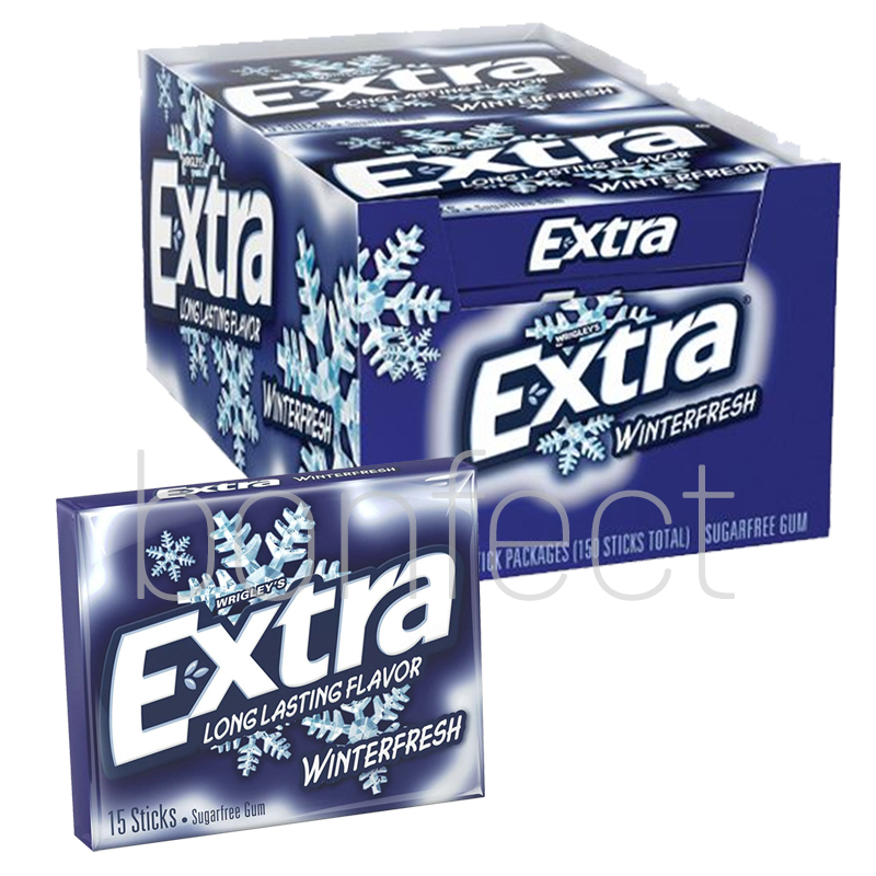 Wrigleys Extra Winterfresh Chewing Gum 15 Sticks  10 Pack