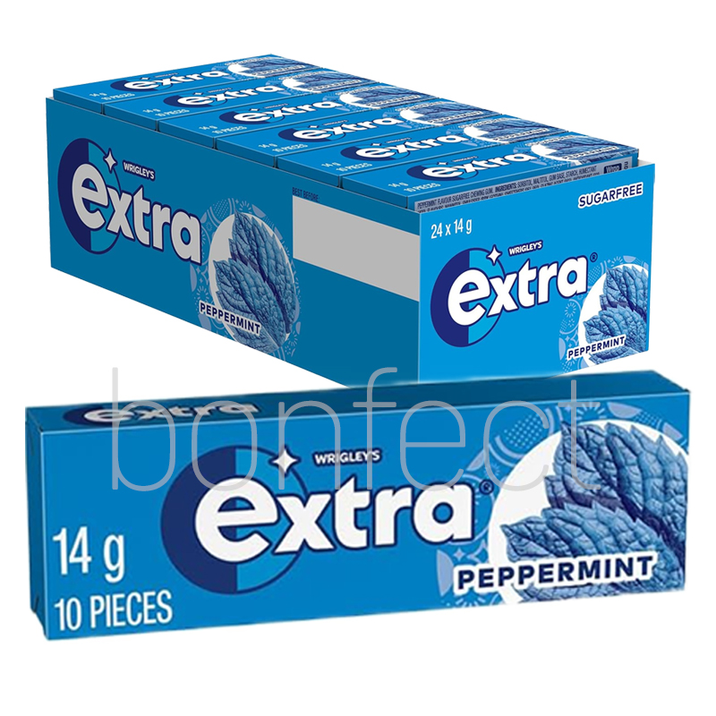 Extra Peppermint Chewing Gum 14g  24 Pack