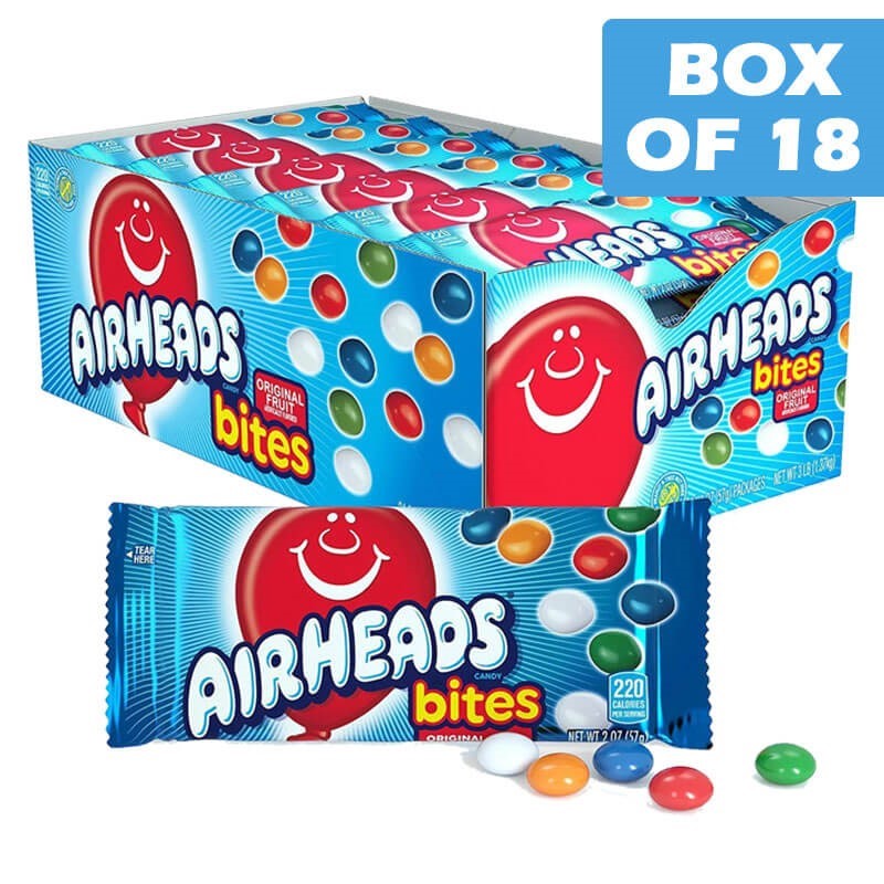 Airhead Bites Original Fruit 57g  18 Pack