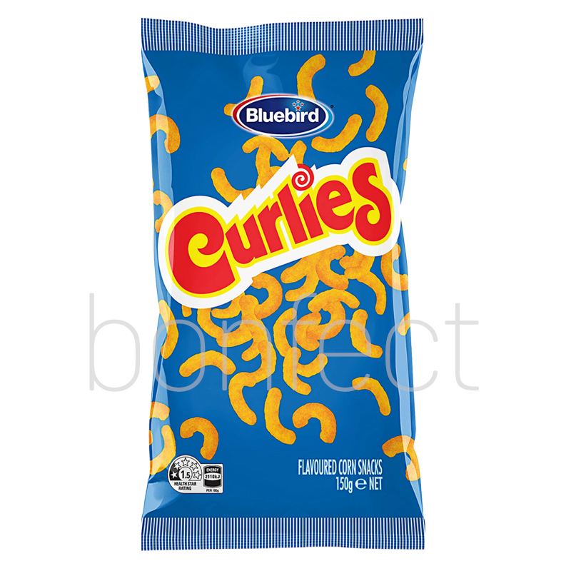 Bluebird Curlies Corn Snack 150g  16 Pack