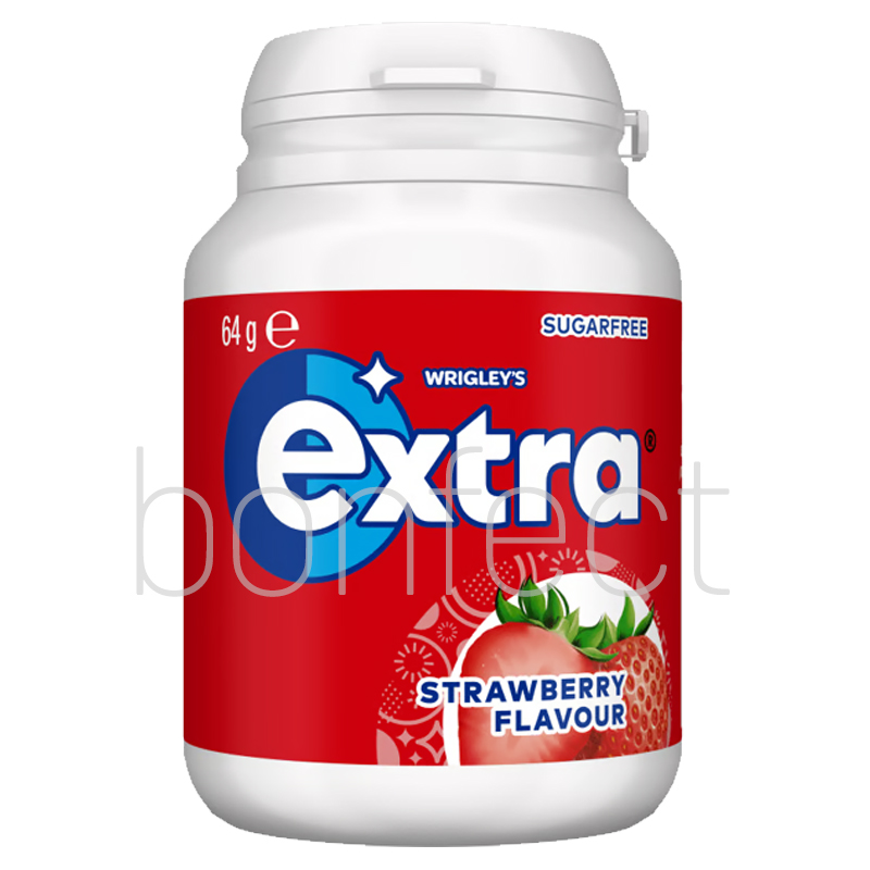 Extra Strawberry Chewing Gum Bottle 64g  6 Pack