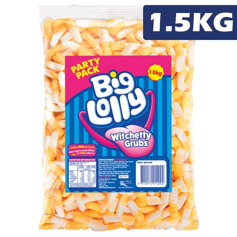 Big Lolly Witchetty Grubs Lollies Bag 15kg