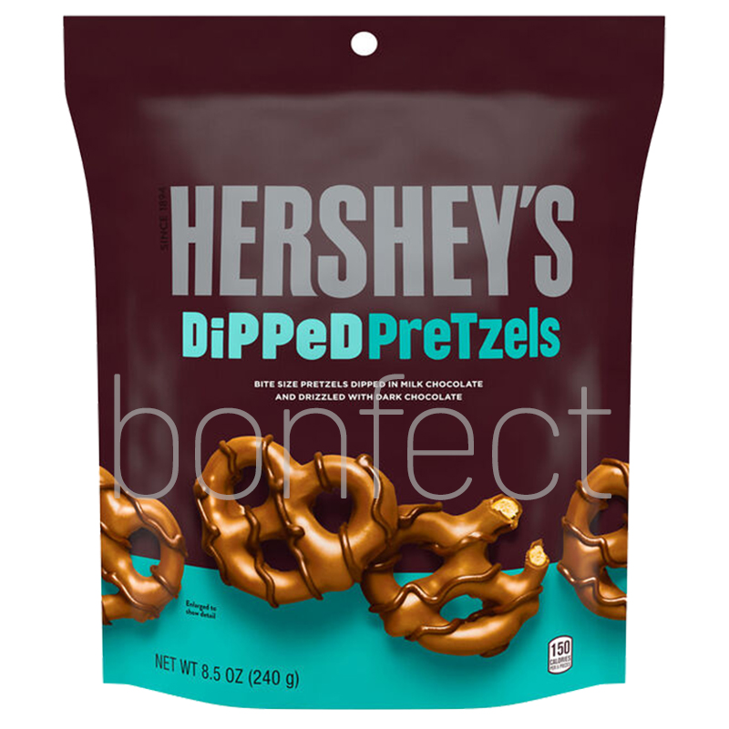 Hersheys Dipped Pretzels Milk Chocolate 240g  6 Pack