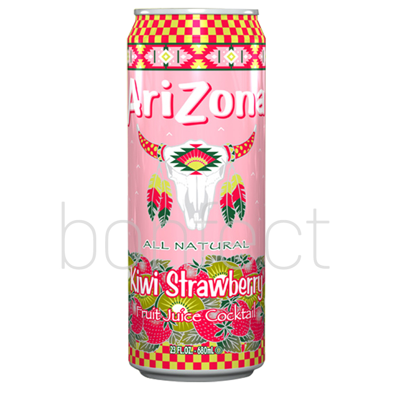 Arizona 680ml Can Kiwi Strawberry Fruit Juice Cocktail  24 Pack