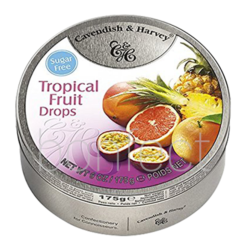 Cavendish  Harvey  Sugar Free Tropical Fruit Drops 175g
