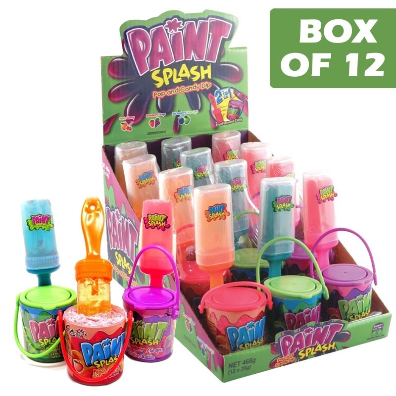 Kidsmania Assorted Paint Splash Candy 39g  12 Pack