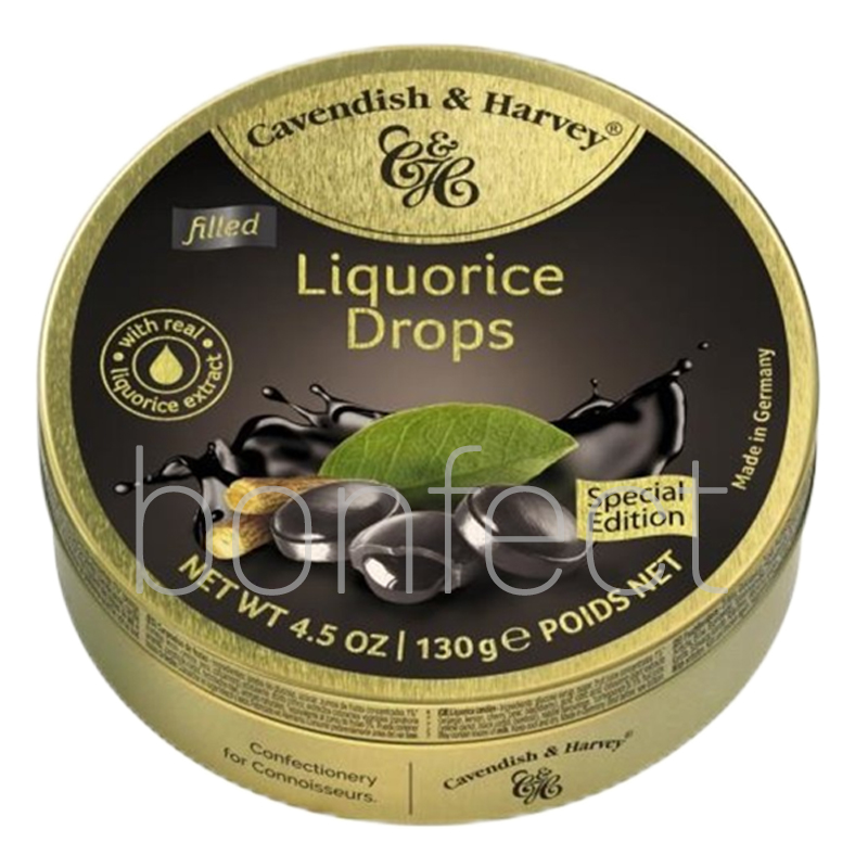 Cavendish  Harvey  Liquorice Filled Drops 130g