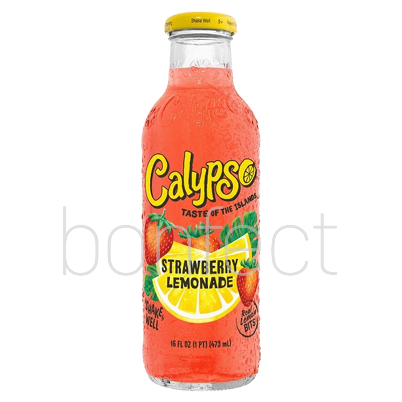Calypso 473ml Glass Bottle Strawberry Lemonade  12 Pack