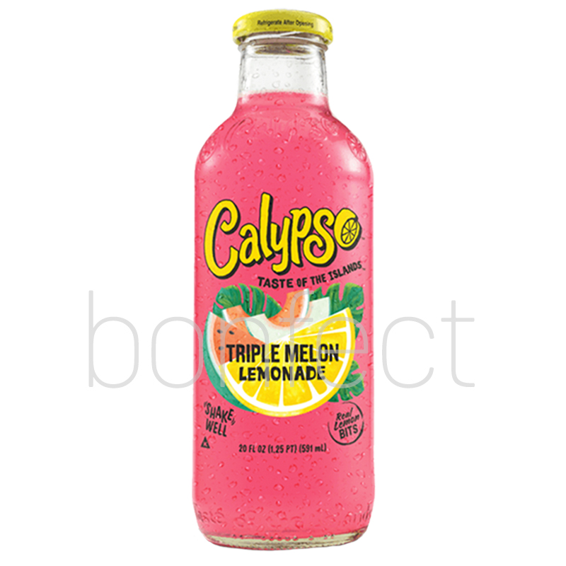 Calypso 473ml Glass Bottle Triple Melon Lemonade  12 Pack