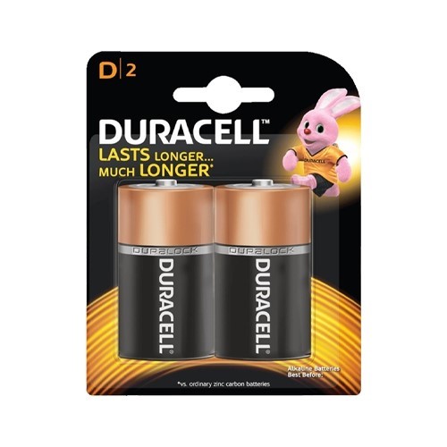 Duracell D Battery 2 Pack
