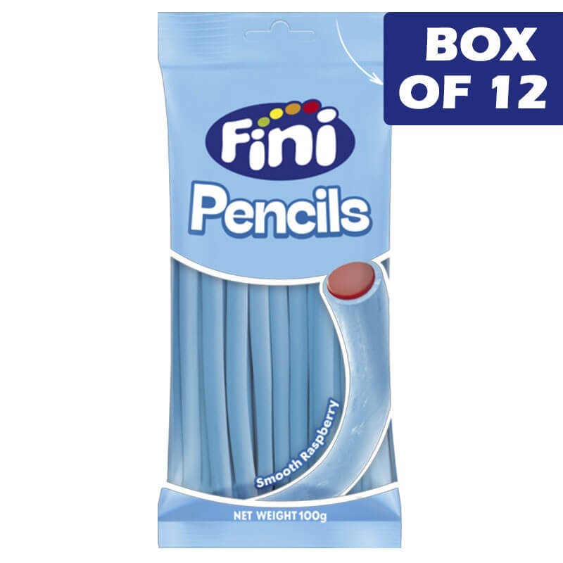 Fini Smooth Blue Raspberry Pencils 100g  12 Pack