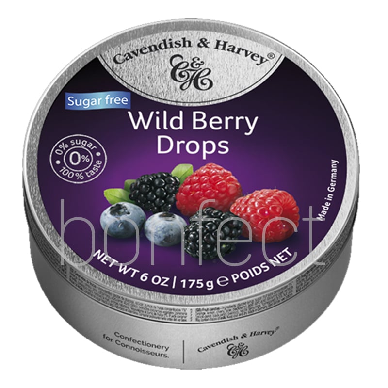 Cavendish  Harvey  Sugar Free Wild Berry Drops 175g