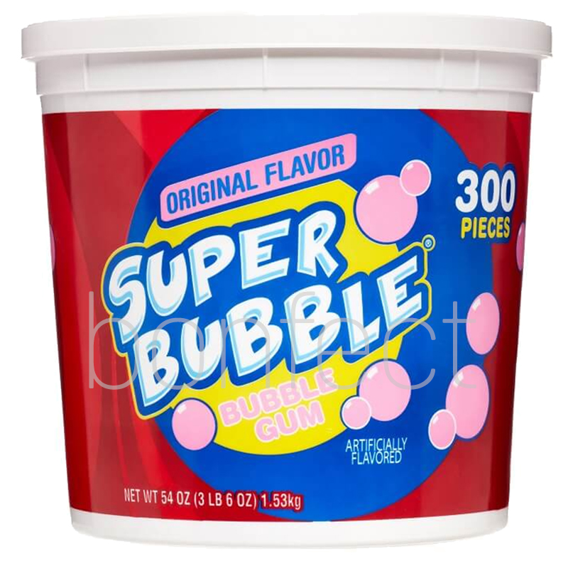 Super Bubble Original Bubble Gum Tub 300 Pieces