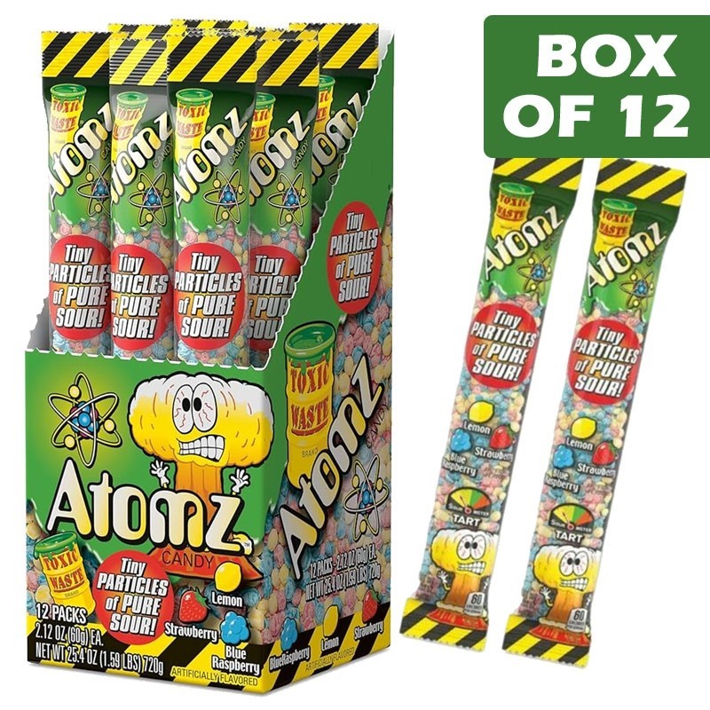 Toxic Waste Atomz Candy 60g  12 Pack