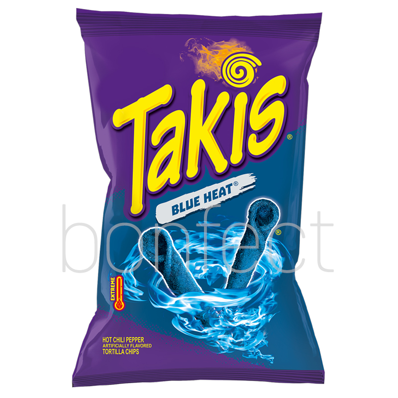 Barcel Takis Blue Heat Hot Chilli Pepper Tortilla Chips 280g  14 Pack