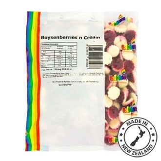 Rainbow Lollies Bag  Boysenberry 1kg