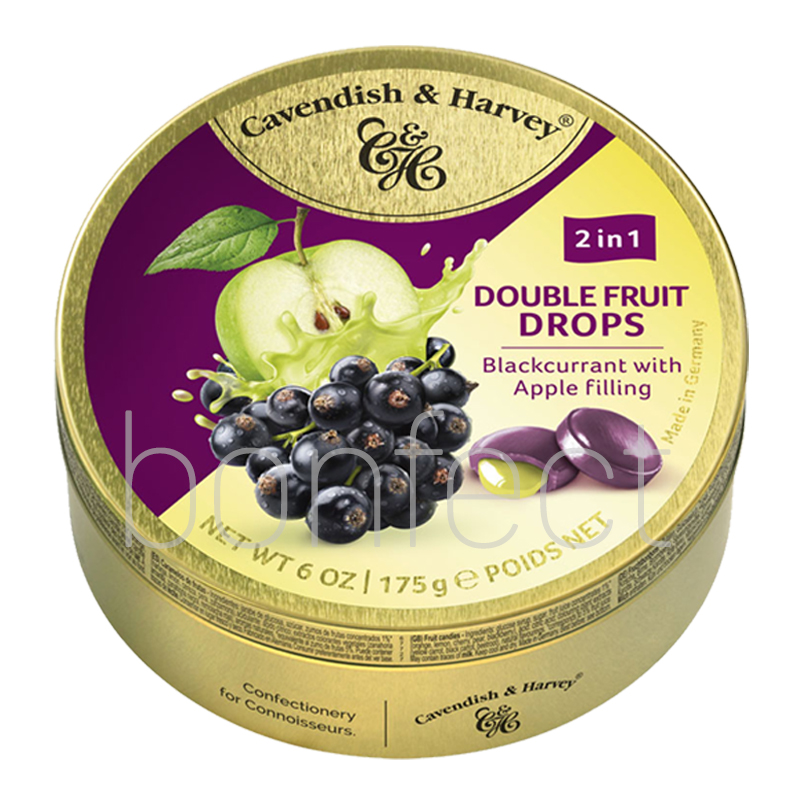 Cavendish  Harvey  Blackcurrent  Apple Filled Drops 175g