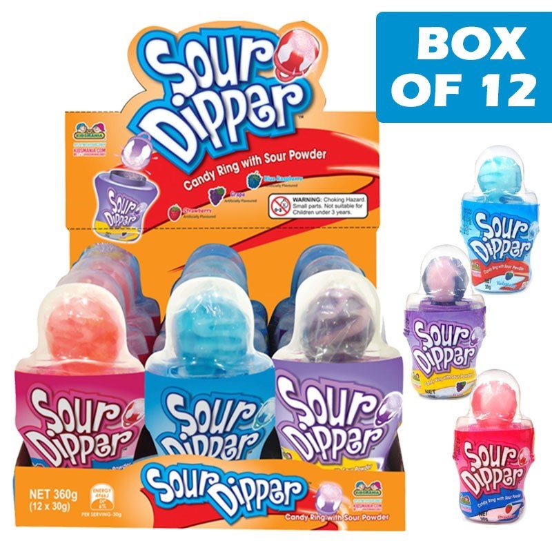 Kidsmania Sour Dipper Candy  12 Pack