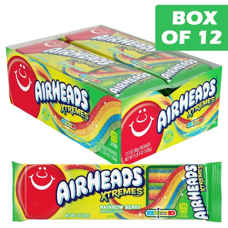 Airhead Xtremes Rainbow Berry 85g  12 Pack