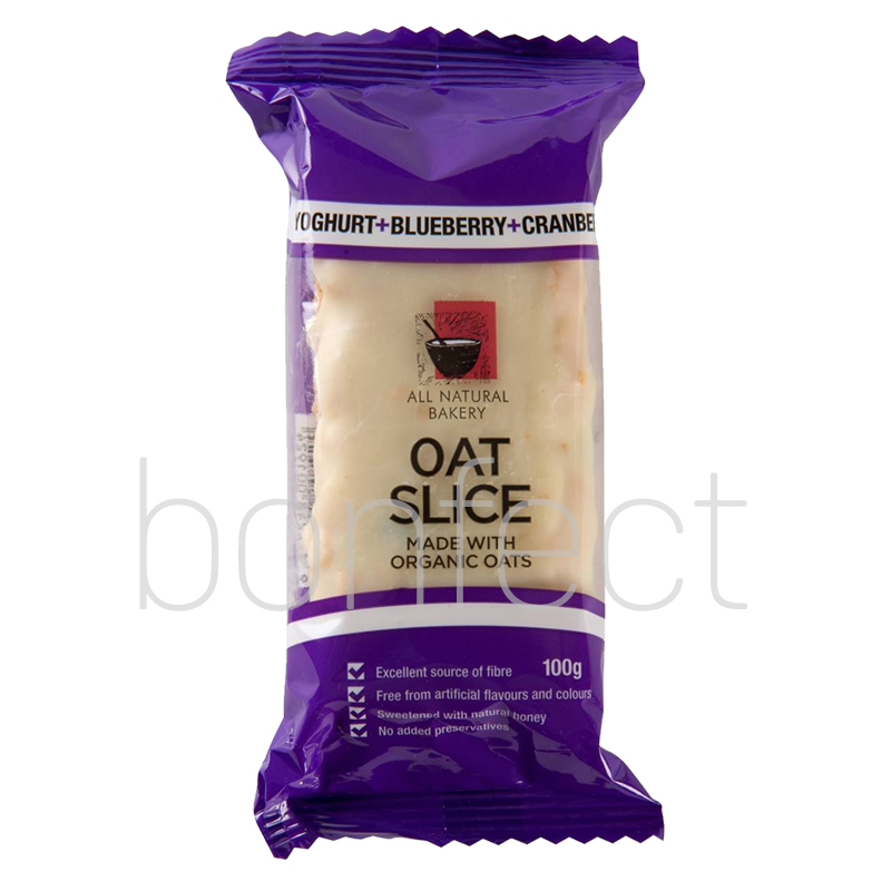 All Natural Bakery Bars Oat Slice  Yoghurt  Blueberry  Cranberry 100g