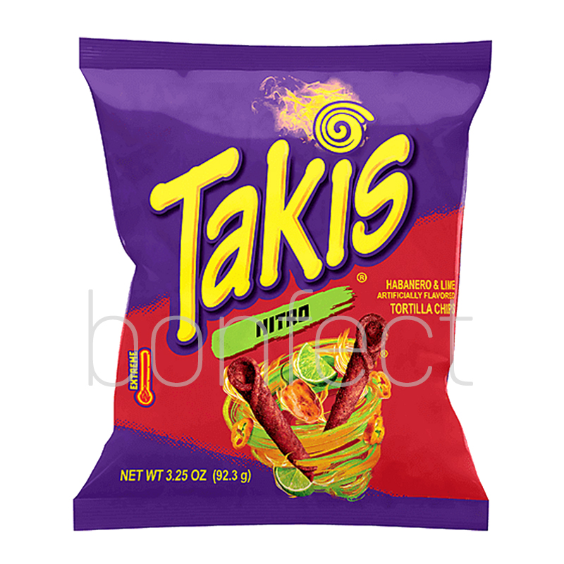 Barcel Takis Nitro Habanero  Lime Tortilla Chips 92g  20 Pack