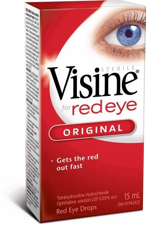 Visine Red Eye Hydrating Comfort Redness Relief Eye Drops 8ml  6 Pack