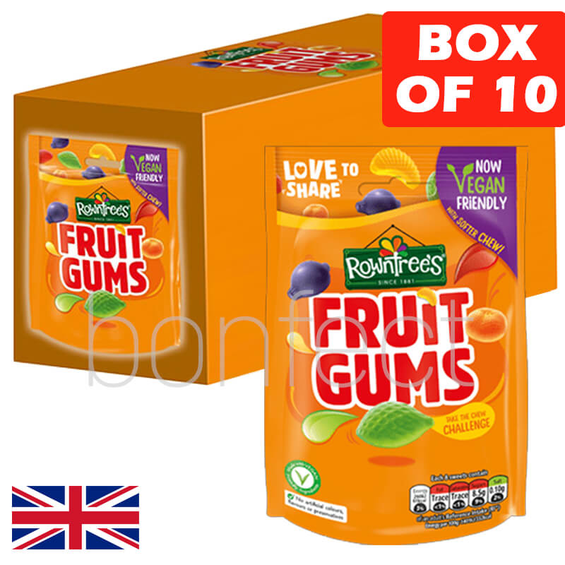 Rowntrees Fruit Gum Bag 150g  10 Pack