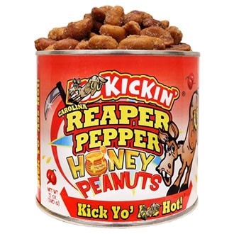 Ass Kickin Carolina Reaper Pepper Honey Peanuts 340g