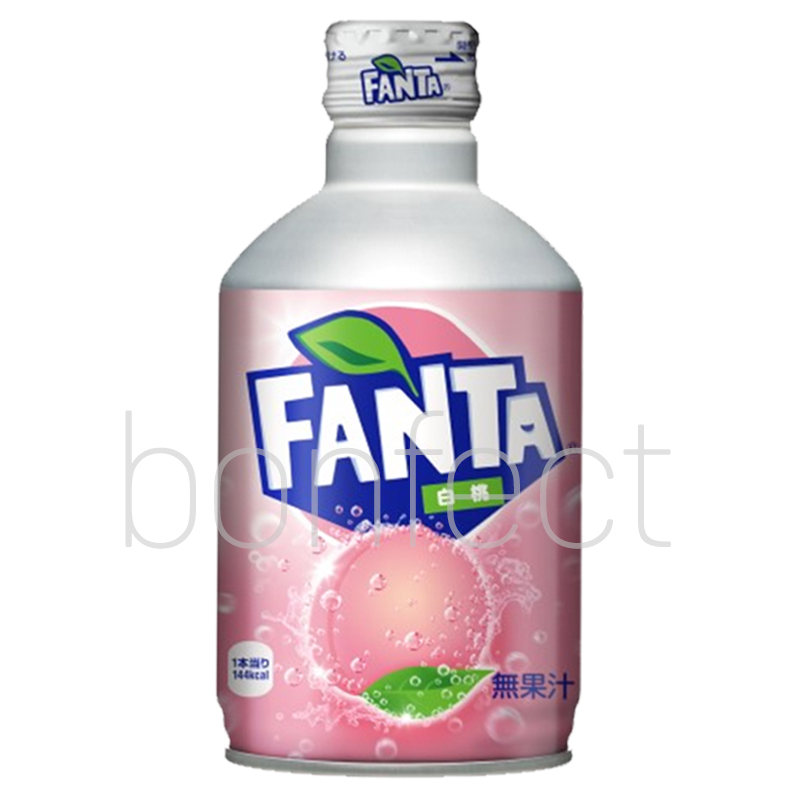 Japan Fanta White Peach Soda Can 300ml  24 Pack