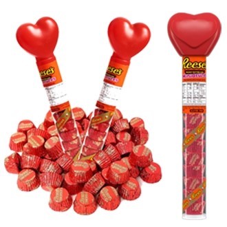 Reeses Penut Butter Heart Cane Valentine Special 61G  18 Pack