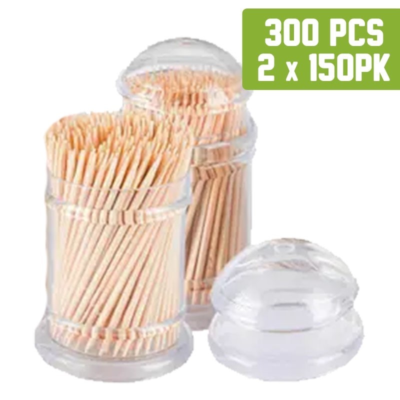 Bamboo Toothpicks 150 Pieces  2 Pack
